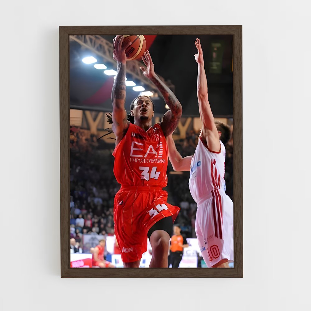 Poster Olimpia milano Olympique – affiche Basketball (vue 5)